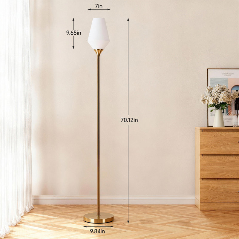 George Oliver 70'' Torchiere Floor Lamp & Reviews | Wayfair